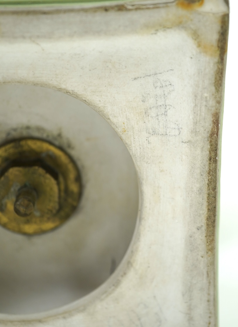 A Wedgwood green jasperware covered pot pourri urn, early 19th century